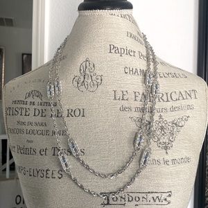 Silver convertible chain with 3 claw clasp